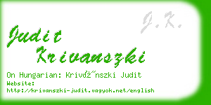 judit krivanszki business card